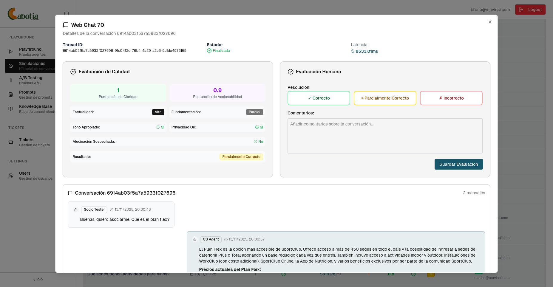 Métricas y analíticas